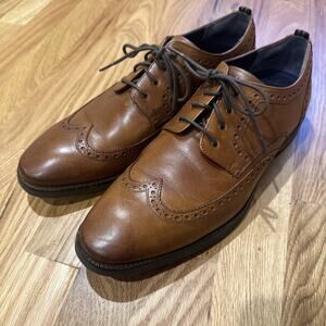 Cole Haan Jefferson Grand 2.0 Wingtip Oxford Tan Style C30100 Men size 9.5M